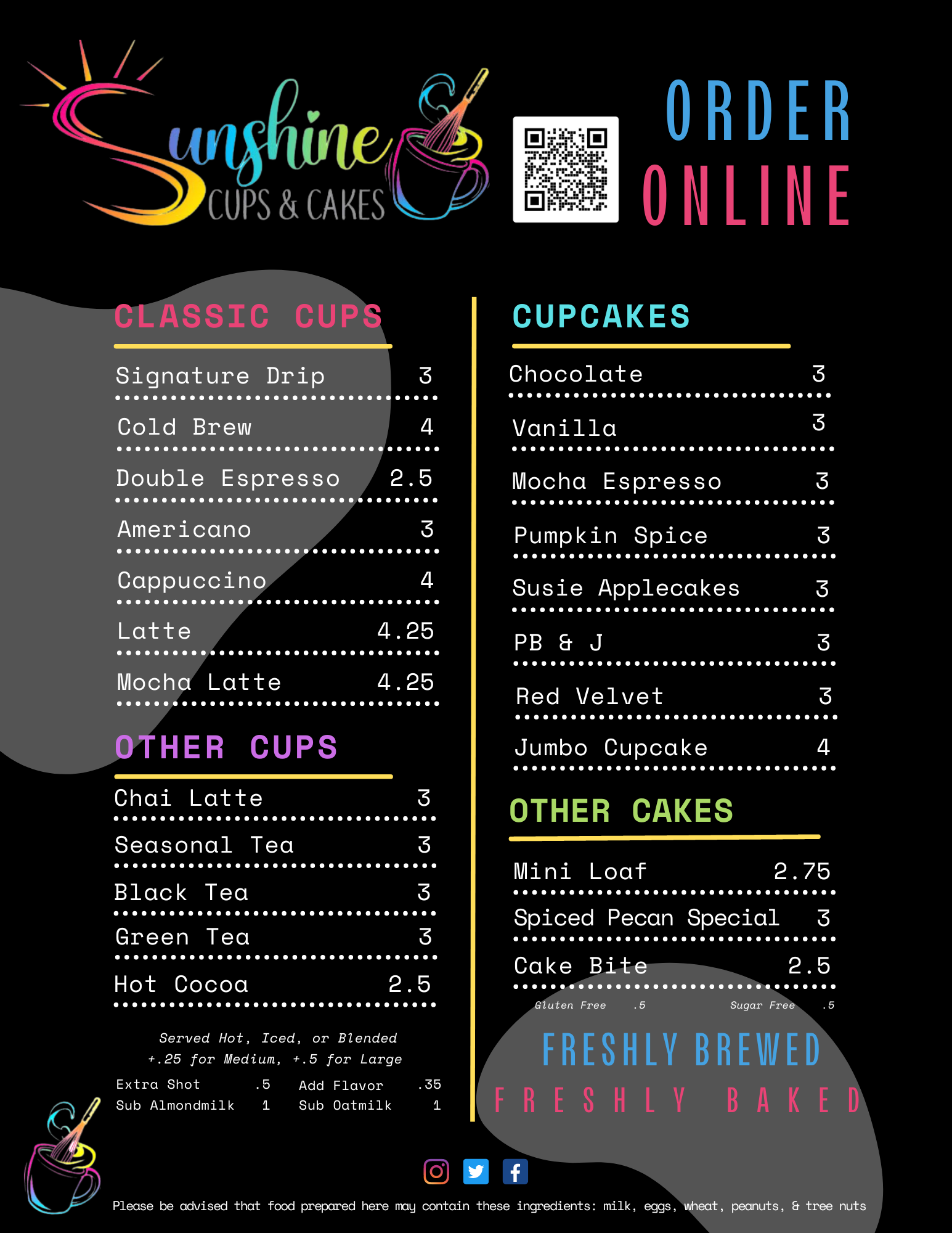Sunshine Cups & Cakes Order Online Menu.png